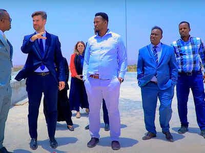 Hargeisa Water Agency General Manager and Ambassador King Tour New Sanitation Plant